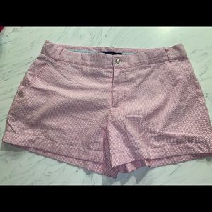 Lauren James pink stripe shorts seersucker xl